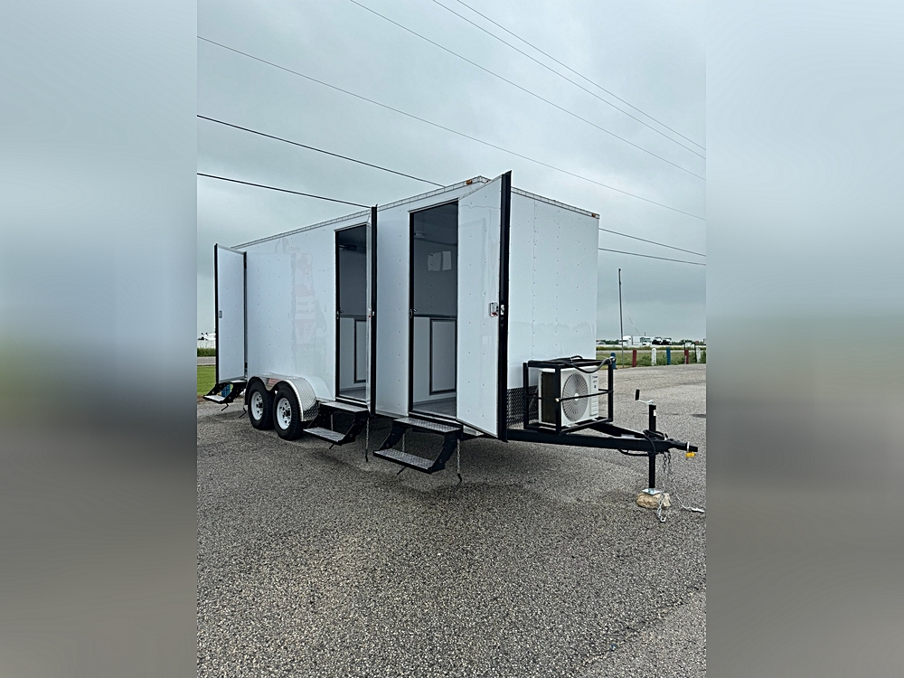 3 Stall Restroom Trailer- Regular Design, Base Model