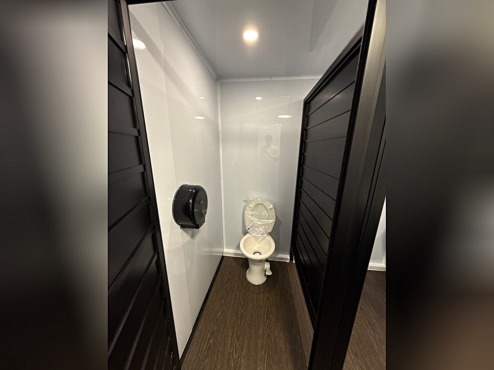 6 Station Upscale Restroom Trailer Community-Style Layout-7