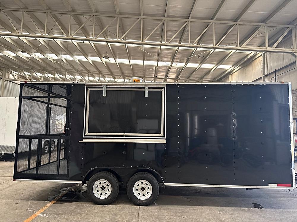 IN STOCK - 8.5x20 Food Trailer, FULLY EQUIPPED PORCH TRAILER