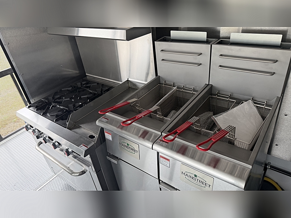 IN STOCK - 8.5x20 Food Trailer, FULLY EQUIPPED PORCH TRAILER