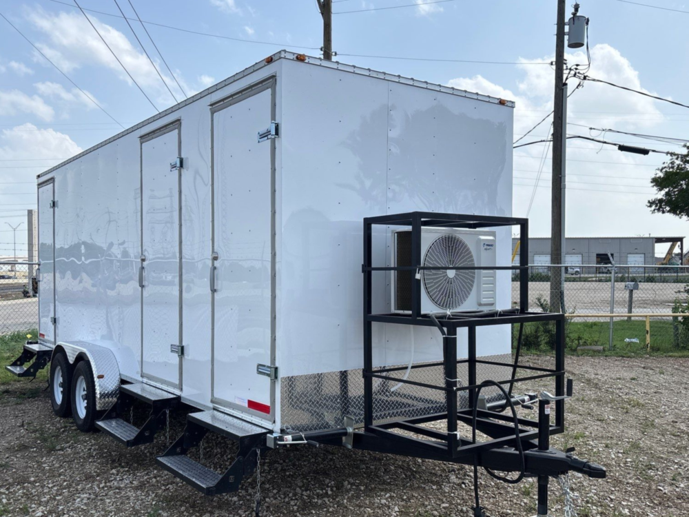 4 high end restroom trailer